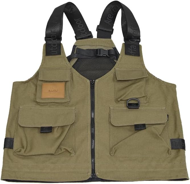 AREFFA Strap Fishing Vest Adjustable for Men and Women